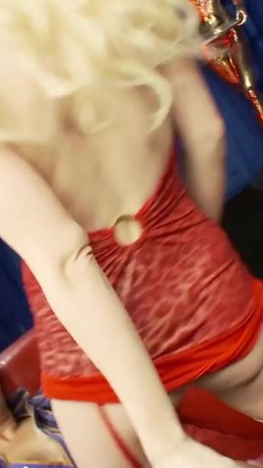 Must-see moment from "Inside the football stadium the blonde and brunette milfs with big boobs have a sweaty group sex meeting"