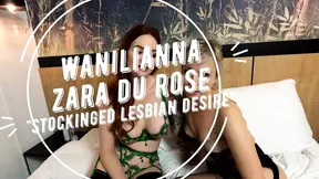 Prachtige getatoeëerde Zara en Rose in lesbische liefde