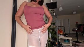 white pantyhose teasing