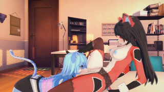 (3D Hentai)(Furry) Furry lesbian