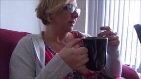 Good morning coffee with mature housewife Brianna Beach - StepSons Homecoming - Brianna beach