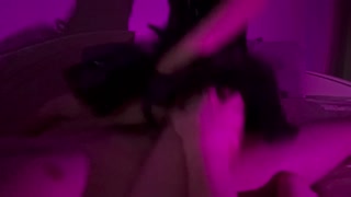 Homemade with talk. Boyfriend made his alt girl cum in a cowgirl pose