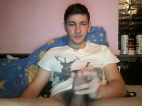 Hung And Horny Romanian Guy Jerking Off