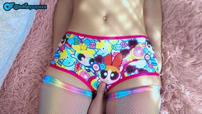 Petite 18 Yo Girlfriend Rocks Favorite Cartoon Panties