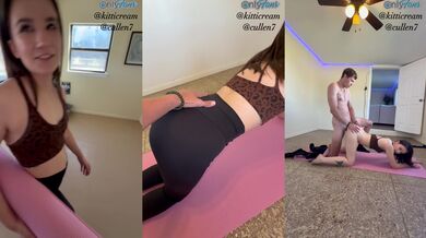 My yoga instructor ruined me after class my boyfriend never found out