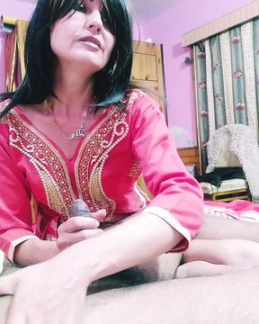 Slutty MILF with Soft Hands takes good care of BBC