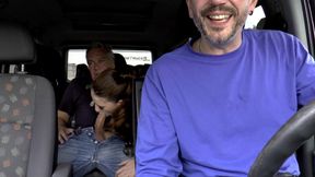 Outdoor Park Tease Turns Wild DP Rv Fuck