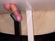 Intense Guy Orgasm On Milking Table With Moaning And Post Orgasm Vibration - 4K