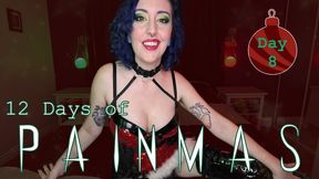 DAY 8 - 12 DAYS OF PAINMAS - Christmas CBT & Pain Play Slave Tasks by Miss Faith Rae with BDSM Instructions & Femdom POV - 4k