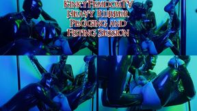 Latex Pegging and Fisting 4k ft French Latex Mistress Lupa Mannara Miss Lilly Slave Maz Morbid #pegging #fisting @mazmorbidfetish
