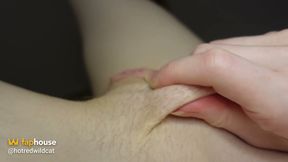 Squeezing and Stretching My Fat Pussy Mound
