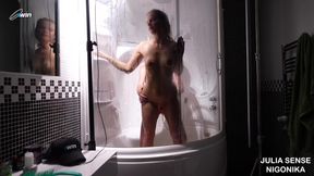 While my husband is at work I’m having fun in the sauna with his friend - porn 2024