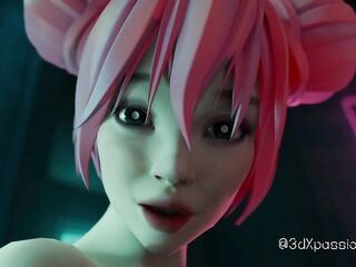 Bonny’s Club Bath Hunt – Deepthroat, Cowgirl & Hard Doggy style Screw in Neon Fantasies