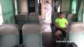 Sex humiliation bareback in the train!