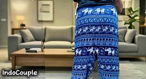 Her Husband's Friend Comes Home to Play with Her in the Living Room. Ice Cream on Dick. She Eats Cum with Ice Cream