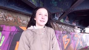 Flexible German Babe a Rough Pick-Up POV Street Fuck