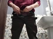 Pissing in public toilet, first time in 2021