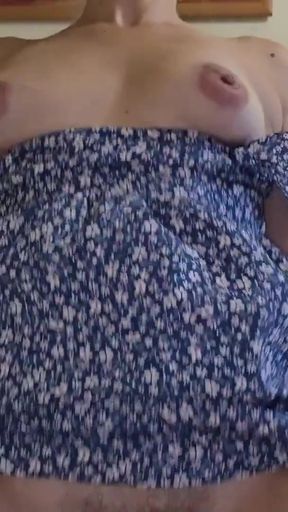 STOP cleaning the room and SUCK my COCK! Shameless stepsister wears no underwear in my presence   Clip 2