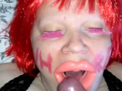 SSBBW dumb gagging slut orally humiliated