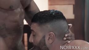 Choking submissive Luca Miklos butt & throat with my huge black dick is beyond beautiful