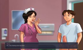 Summertime saga - nurse Micoe best therapy best blowjob ever