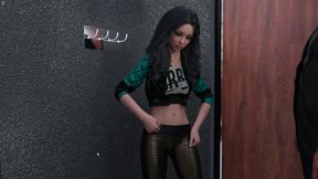 Young Stepdaughter Giving Blowjob To Huge Cock In Changing Room