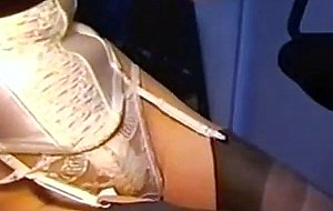 Amateur cd in sweet lingerie