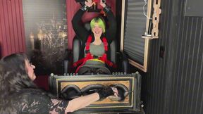 REMASTERED - Tickle Chair Evaluation: Harmony Rates Fae D'Cay's Mot Ticklish Spots In Nylons & Stocks