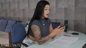 I ended up fucking a sexy black haired woman with a big ass because of a small technical error