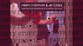 cumplay with pussless - compilation of cum-countdowns & panty stuffing / anal creampie felching - fan service