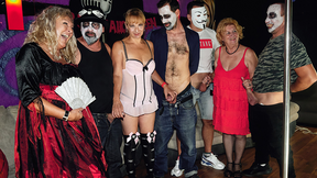 mature anal halloween party orgy