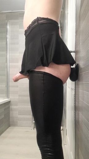 Cute Femboy Fucked by BBC In Skirt