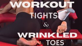 Workout Tights And Wrinkled Toes