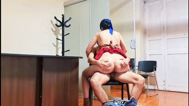 Taboo Stepsister Stays Late for a Sensual Riding Session with Perfect Ass