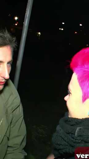 German wife with short pink hair fucked by the street   Clip 1