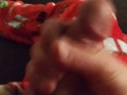 Just a quick cum on the couch in my pajamas (POV J/O)