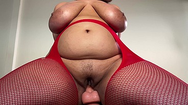 Busty Latina Smacks Her Huge Tits and Masturbates