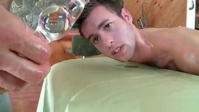Sexy little guy gets amazing gay massage