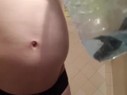 5 l water in the my belly