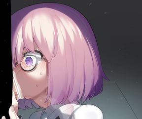 Mash Kyrielight Sideview Deepthroat Throat pie