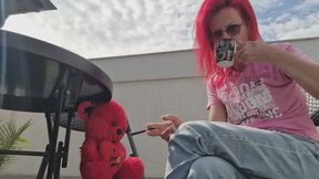 TEDDY HUMILIATION BREAKDOWN – Nose Picking, Snot Play & I Blow Smoke in His Face
