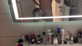 Young Couple Having Fun in the Bathroom