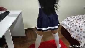 engano a mi prima en ley colegiala para follarmela por el culo - sexo anal