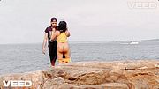 ROMANTIC NUDE BEACH Exhibitionist Wife Cuckold Freely Public Voyeur