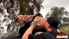 Sucking and Fucking Hung Papi Caught!