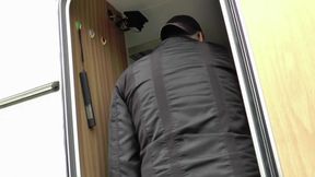 Brunette chick picked up and fucked hard in her pussy