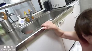 Japanese granny Takako Maruyama gets fucked by young samurai