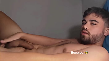 French amateur shows off his butt before jerkinf off his uncut cock - Beepied