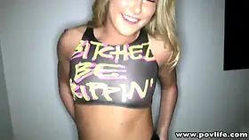 Povlife luxurious ass blondie stunner fucked