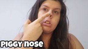 Piggy Nose Sounds & Play - Oink Noises Close Up Chubby Girl